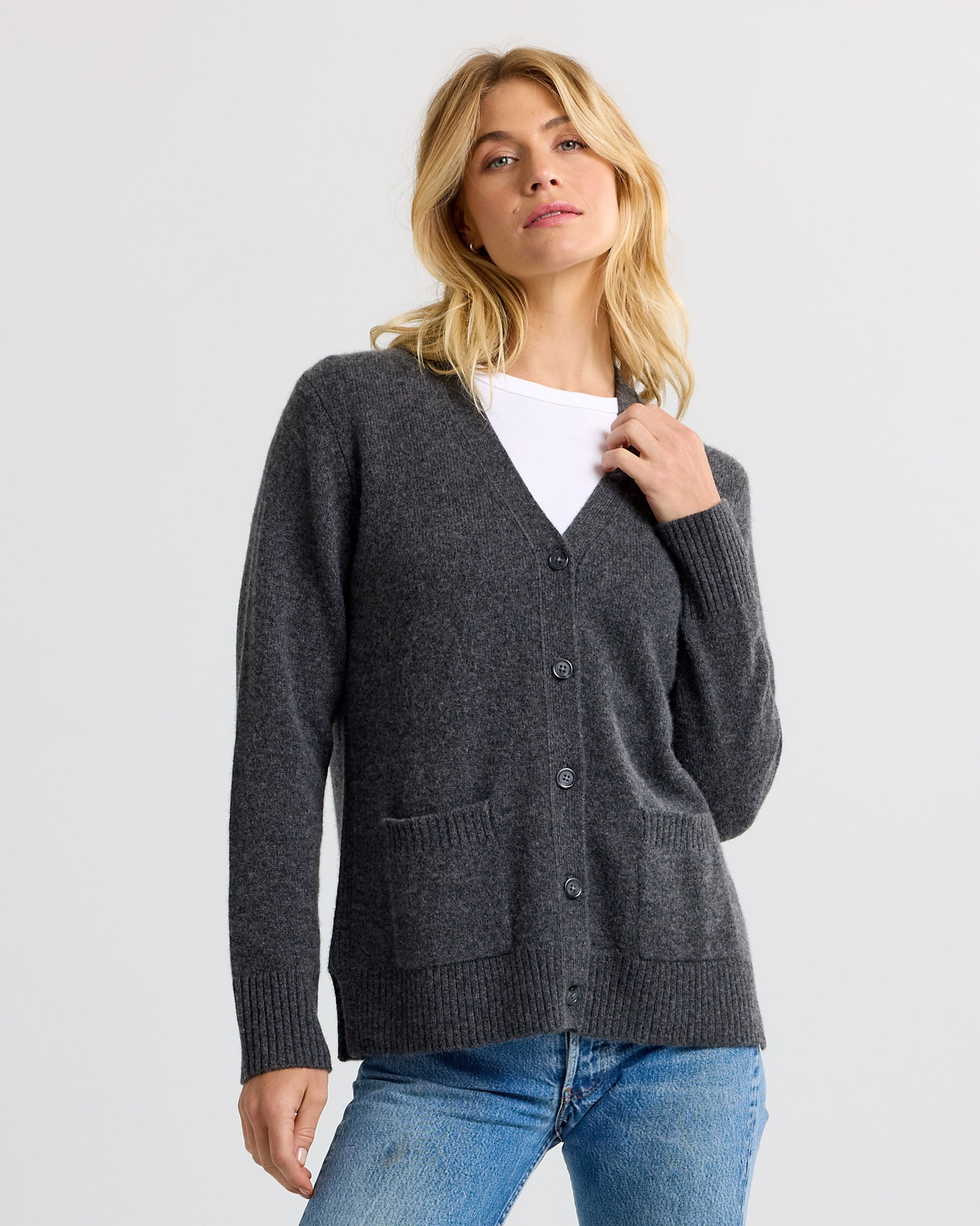 Cashmere Boyfriend Cardigan