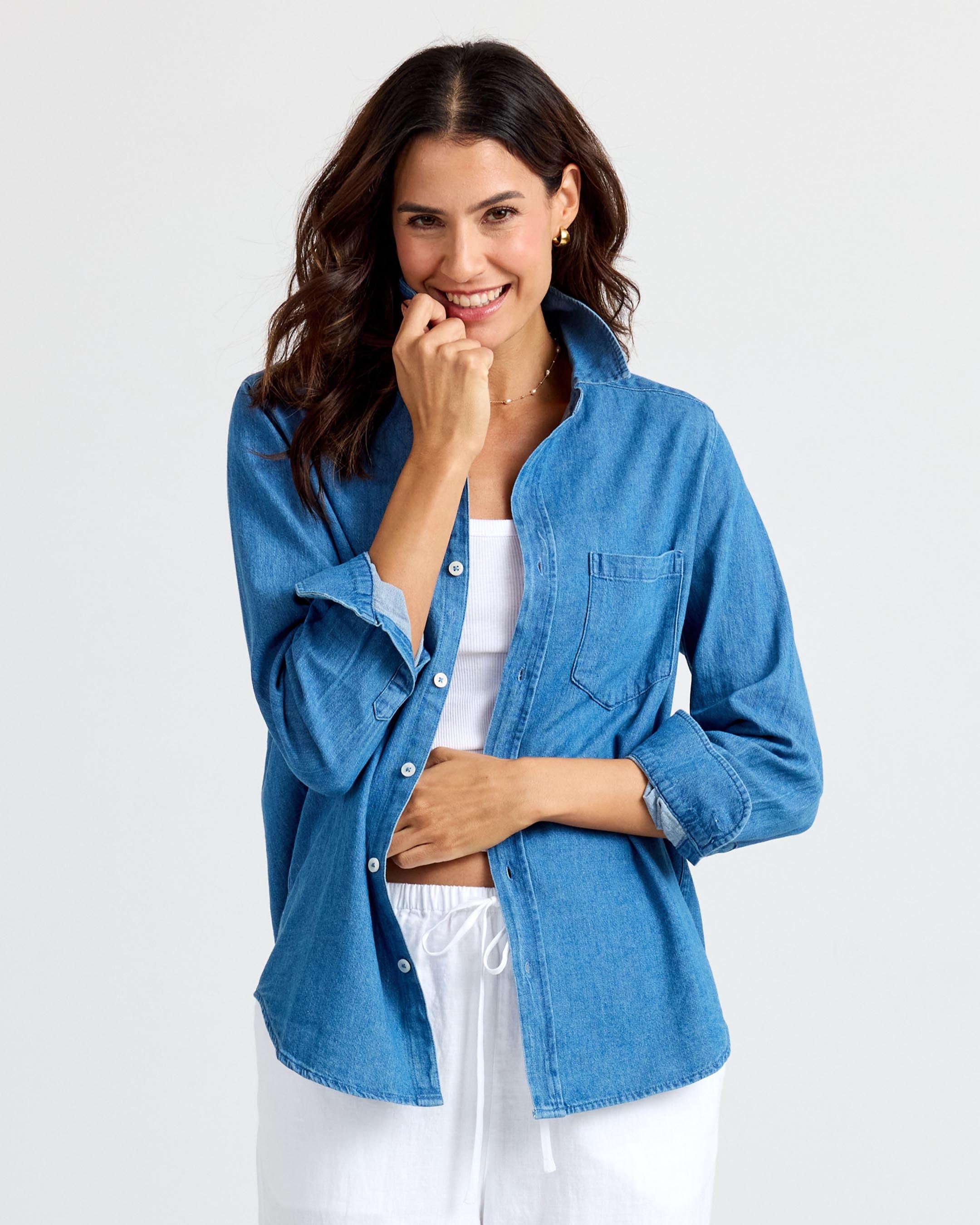 Classic Denim Button Up