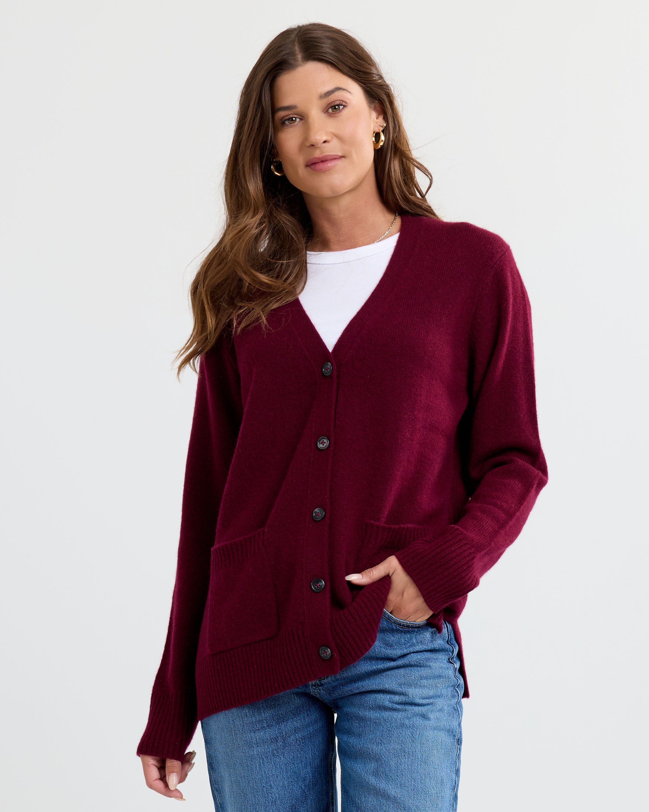 Cashmere Boyfriend Cardigan