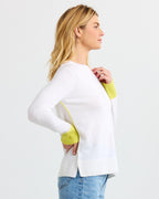 Cashmere Contrast Crew