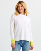 Cashmere Contrast Crew