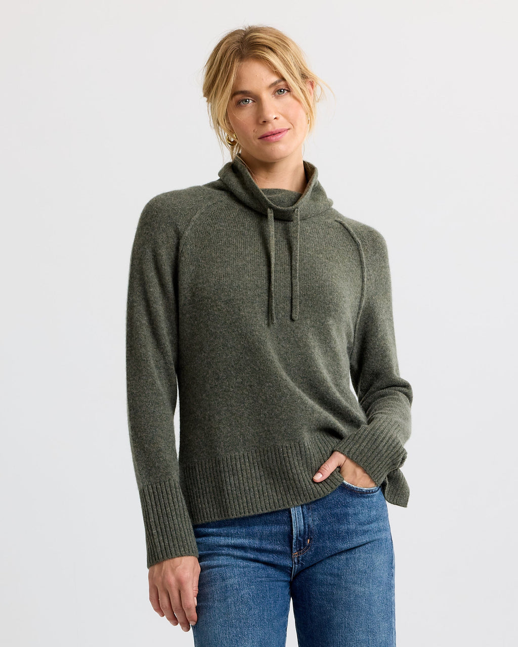 Cashmere Drawstring Funnel