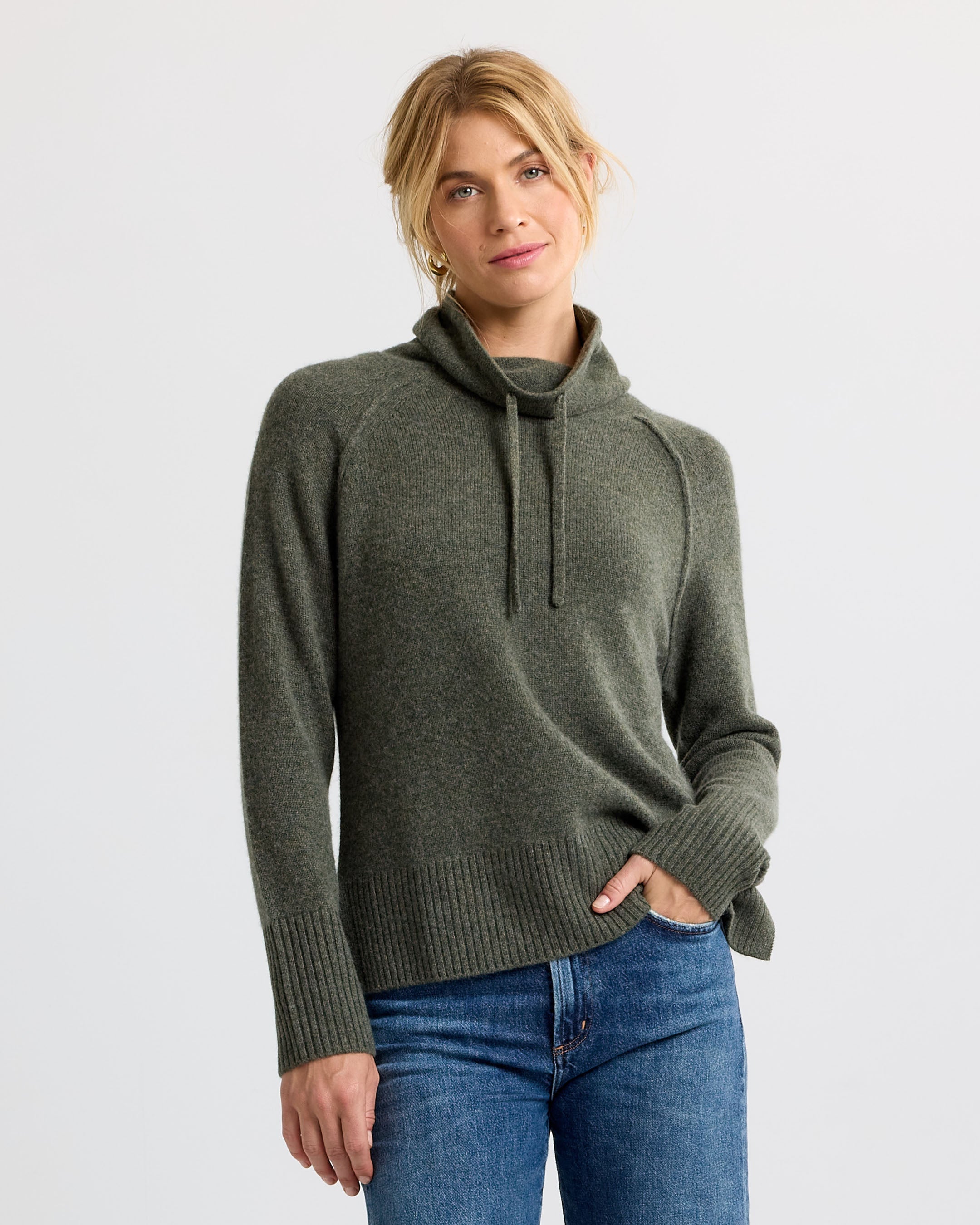 Cashmere Drawstring Funnel