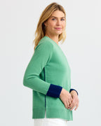 Cashmere Contrast Crew