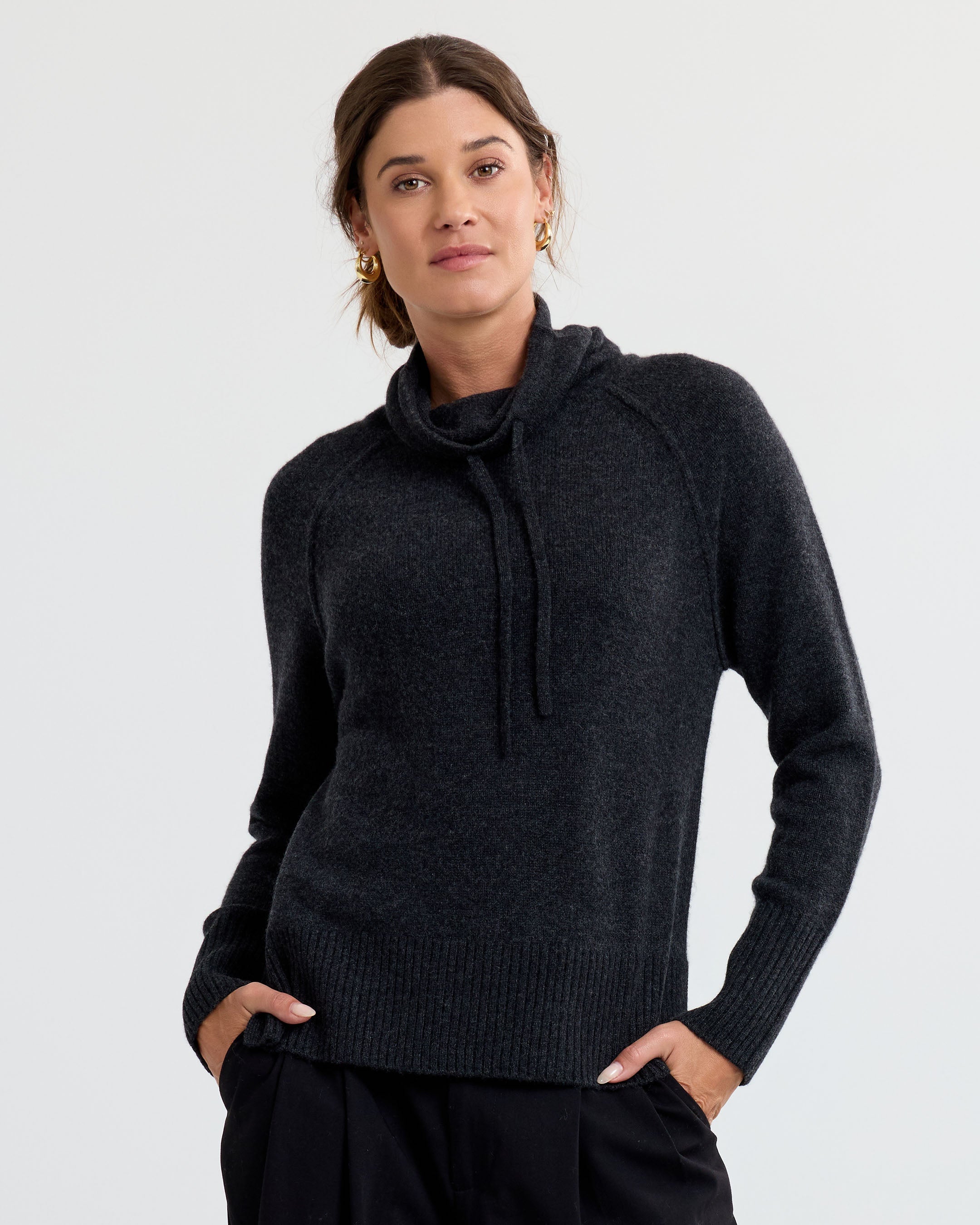 Cashmere Drawstring Funnel