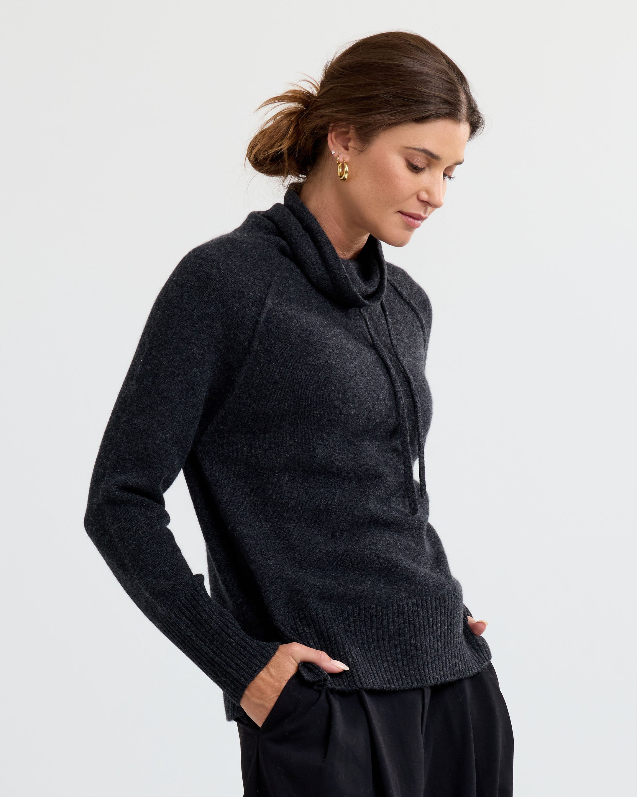 Cashmere Drawstring Funnel