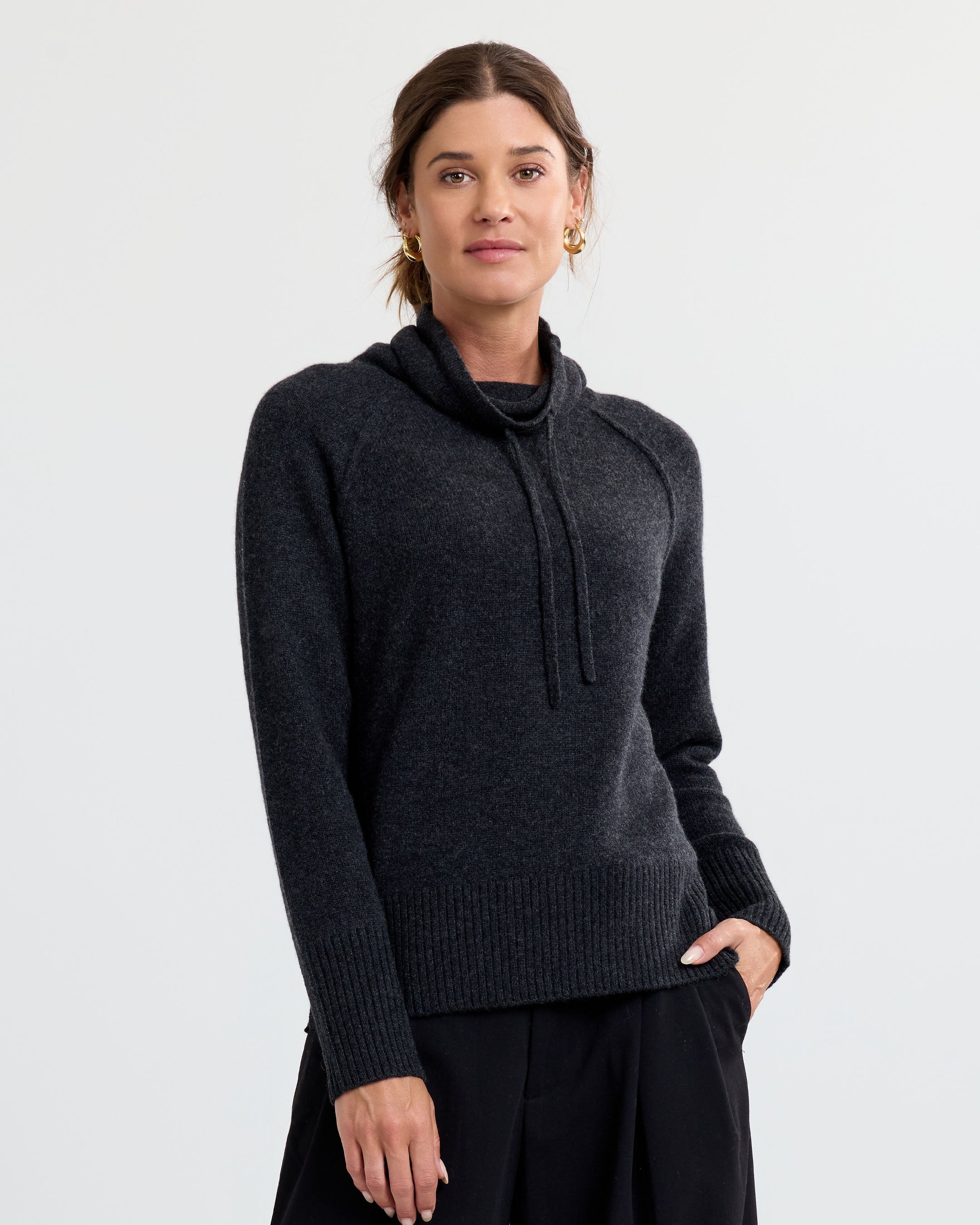 Cashmere Drawstring Funnel