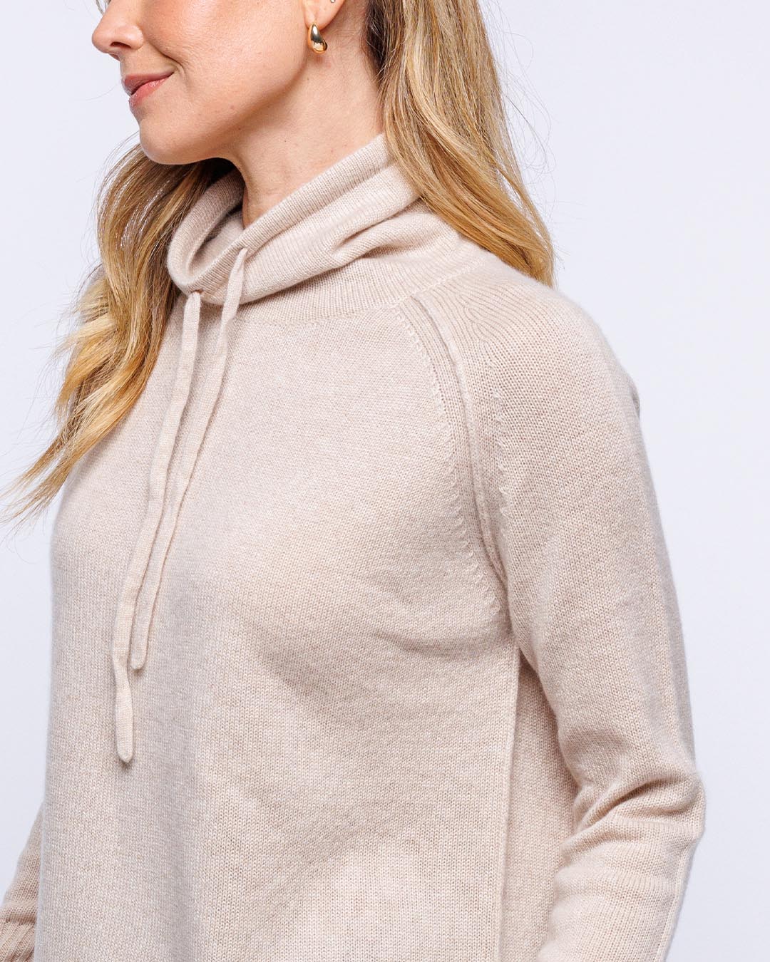Cashmere Drawstring Funnel