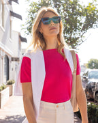 Short Sleeve Cashmere Crew