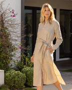 Luxe Linen Shirt Dress