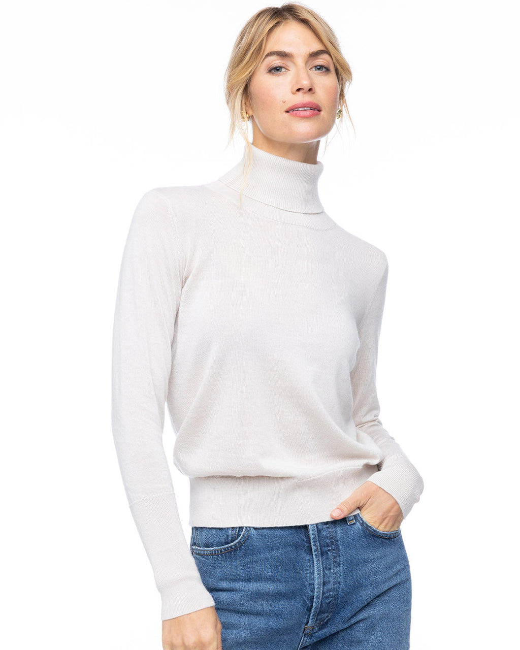 Worsted Cashmere Turtleneck
