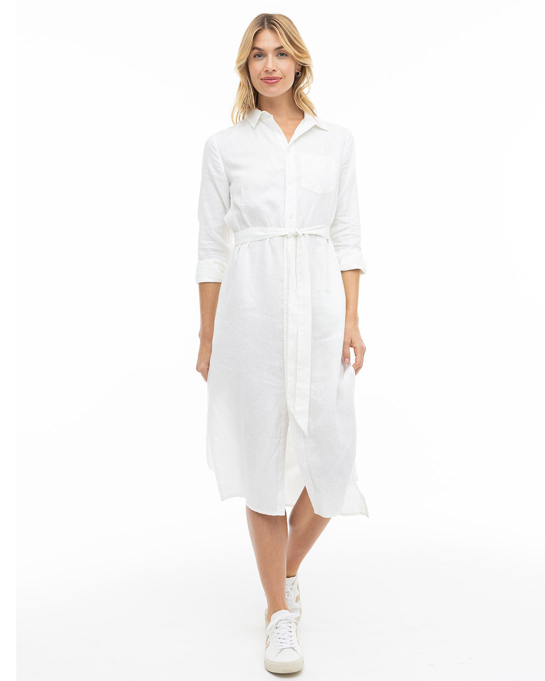 Luxe Linen Shirt Dress