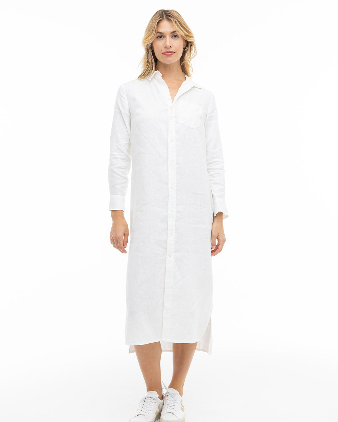 Luxe Linen Shirt Dress