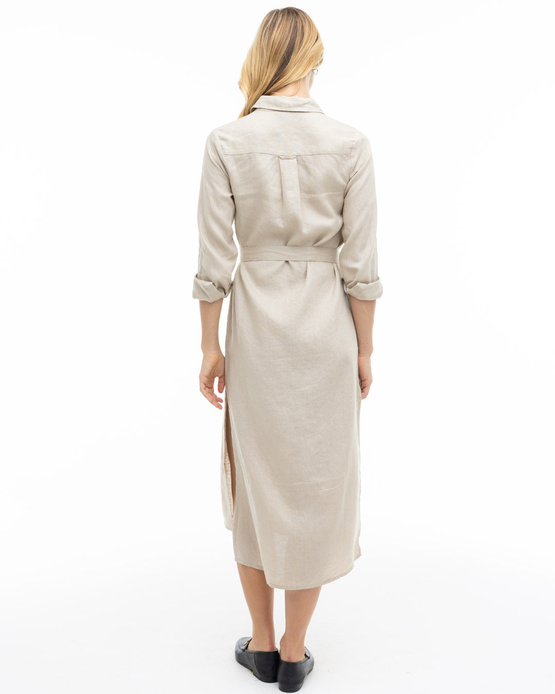 Luxe Linen Shirt Dress