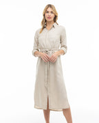 Luxe Linen Shirt Dress