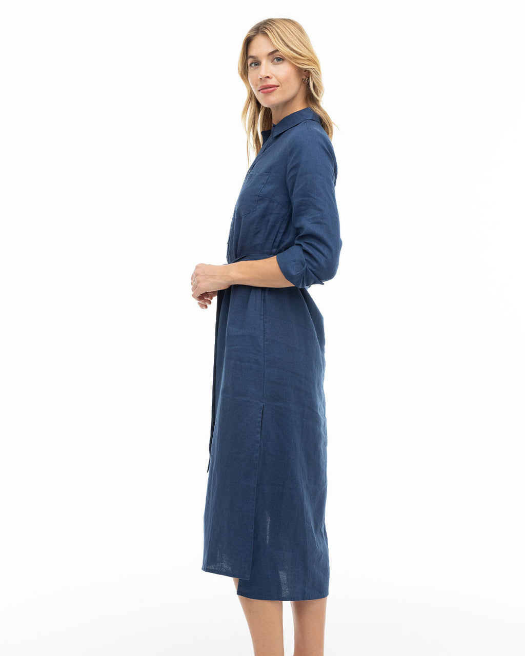 Luxe Linen Shirt Dress