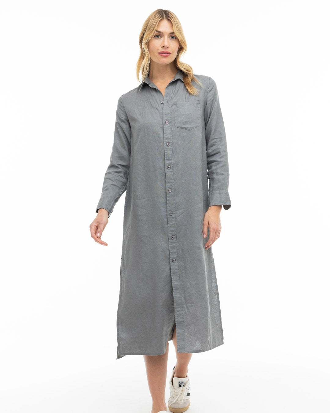 Luxe Linen Shirt Dress