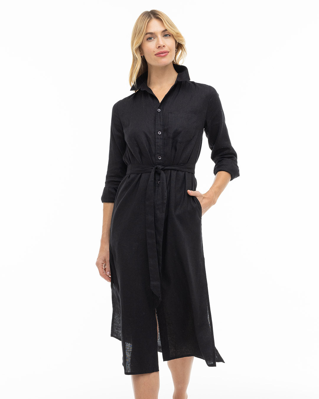 Luxe Linen Shirt Dress