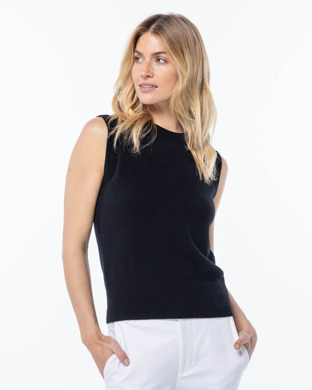 Cashmere Sleeveless Shell